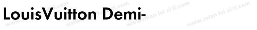 LouisVuitton Demi字体转换